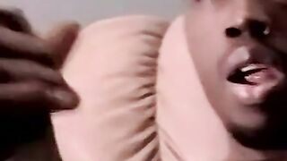 Nervous Isaac gets comfortable wanking off his BBC