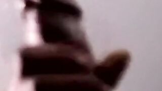 Nervous Isaac gets comfortable wanking off his BBC