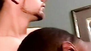 My GF doesnt know I gave this gay dude a massive facial