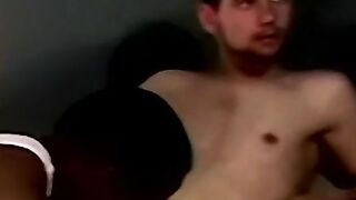 My GF doesnt know I gave this gay dude a massive facial