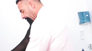 Hot Leo Rosso fucked the hairy ass of Joe Gillis on the examination bed