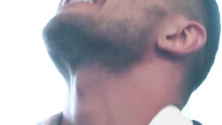 Suited Dato Foland licked and fucked the hole of suited Carter Dane