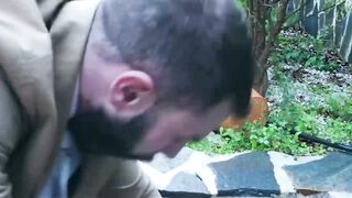 Wild jerking and ass pumping by suited Diego Reyes and Manuel Scalco