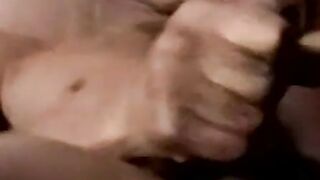 Big dude helps twink relax by sucking his thick black cock