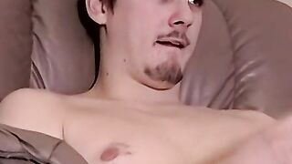 Very horny Blaze jacks off with his mini teddy bear and cums