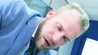 Blonde Malek Tobias moaned out in a hardcore ass fucking by hunk Viktor Rom