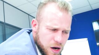 Blonde Malek Tobias moaned out in a hardcore ass fucking by hunk Viktor Rom