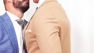 Cutie Xavi Garcia pounds his ass on the cock of professor Dani Robles