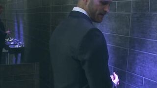 Man in suit Paul Wagner receives ass pounding by hunky Rogan Richards