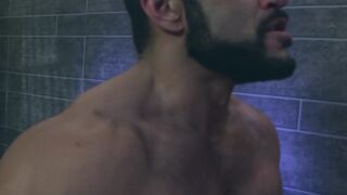 Man in suit Paul Wagner receives ass pounding by hunky Rogan Richards