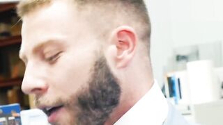 Hottie Bastian Karim took a wild ass pounding by bearded Diego Reyes