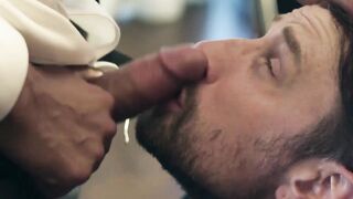 Hardcore anal drilling by suited Rocky Vallarta and sex sub Dew Dixon