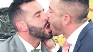 Hunky Andy Star fucked hard during an interview with his boss Massimo Arad