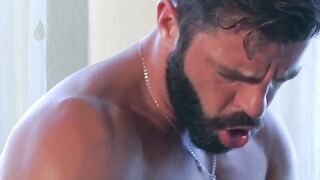 Hardcore ass banging by groomed Hector De Silva and best man Aitor Bravo