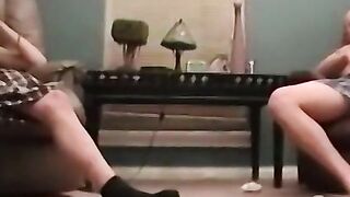 Two guys play with their amazing dicks at home