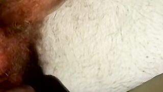 White guy enjoys blowjob as he drinks