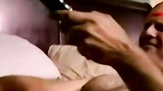Hairy dude plays with his big dick hard