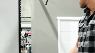 Lucky Shane Cook gets a warm mouth and tight hole from a production assistant