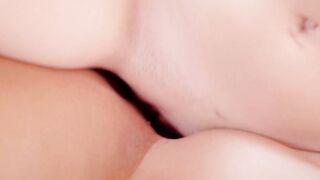 Sneaky new roommates Lovita Fate and Luna Wolf in a sexy pussy licking session