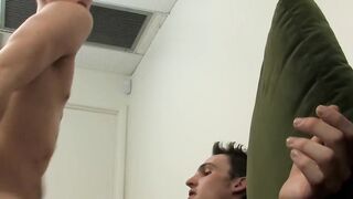 Boss Joey Perelli dominates his workers hairy tight ass hole