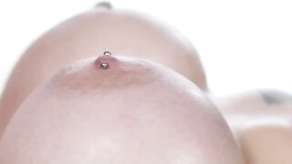 Masseuse eats out big tits beautiful holes