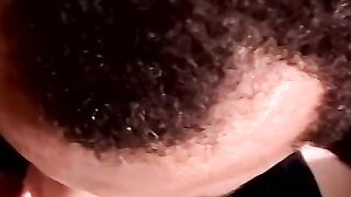 Young hung amateur cums after blowjob from two mature gays