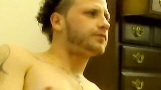 Hung amateur dude jerks off and sprays cum on his buddy
