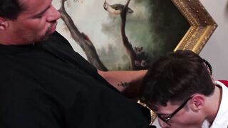 My dirty secret is safe with beefy father Matheuz Henk if I spread my legs for his di