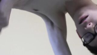 Twink fuckbuddies make out before slamming each other hard