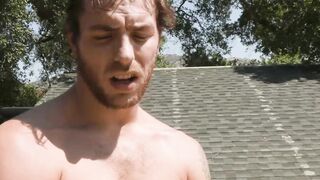 Sexy jocks Carter Woods and Isaac Parker fuck each other raw