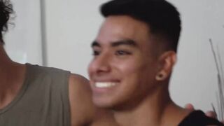 Latino gay anal creampied after bareback with stepbrother