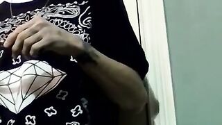 Tattooed thug receives blowjob from a fat cock sucker