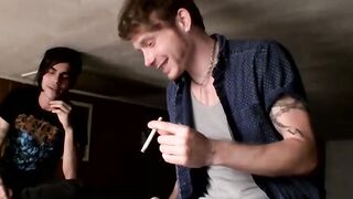 Billy and Devin stroking cocks and draining their cum out