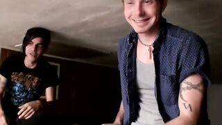 Billy and Devin stroking cocks and draining their cum out