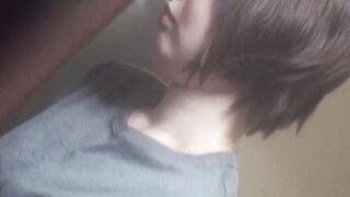 Kinky Asian hottie moans during hot pussy play in horny solo