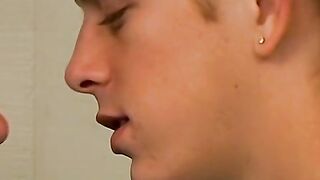 Chainsmoker twinks Ayden James and Kayden had fun blowing smoke and sucking cock