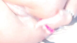 BBW Latina Jhulieta toys ass and pussy closeup on webcam