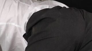 Blond twink gets an ass spanking while in his school uniform