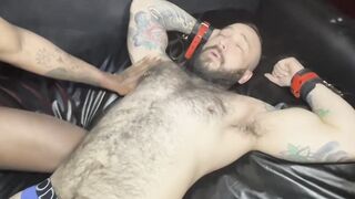 Bound hairy amateur tickle tormented by deviant black dude