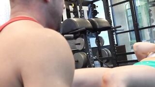 My stepmom gets a private workout lesson