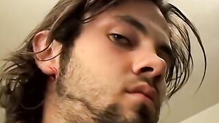Straight thug Bam empties his balls out of spunky jizz