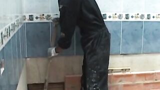 Lusty construction working twinks engage in anal drilling