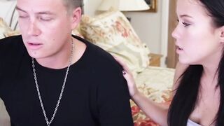 Petite stepsister Megan is a sex addict