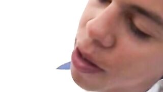 Skinny teen gets his petite ass licked in intense sixtynine