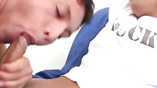 Skinny teen gets his petite ass licked in intense sixtynine