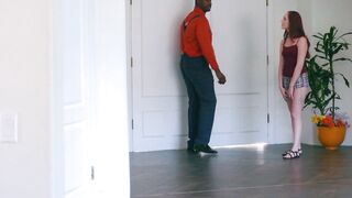 Cock craving redhead gets pounded hard by BBC stud