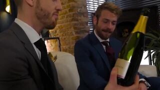 Drunk executive hunks Gabriel Phoenix and Jp Dubois fuck raw