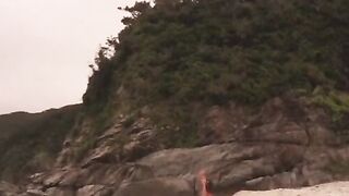 Jock Lifeguard and handsome Brian Bonds got into a hardcore fisting on the shore