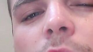 Touching myself while blowing smoke after a long day