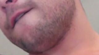 Touching myself while blowing smoke after a long day